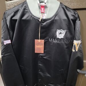 Mens Oakland Raiders Throwback Jacket